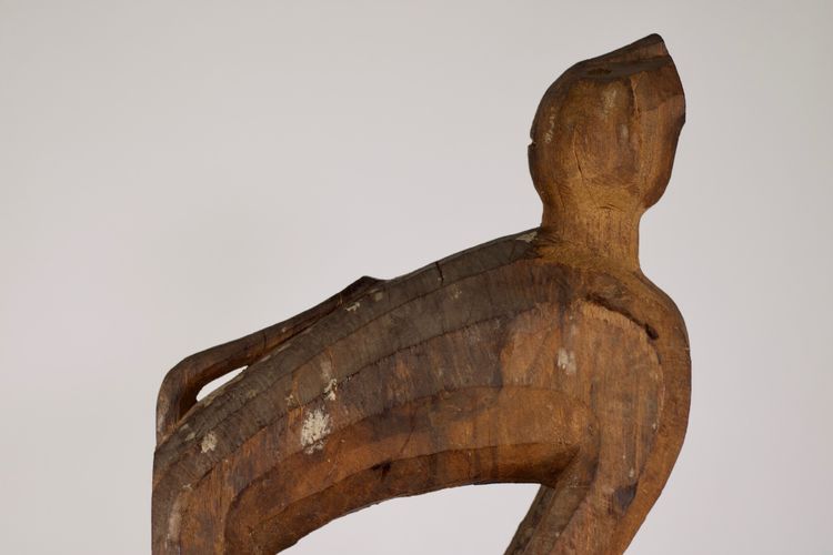 Figura del guardiano della scimmia Dayak Hapatong