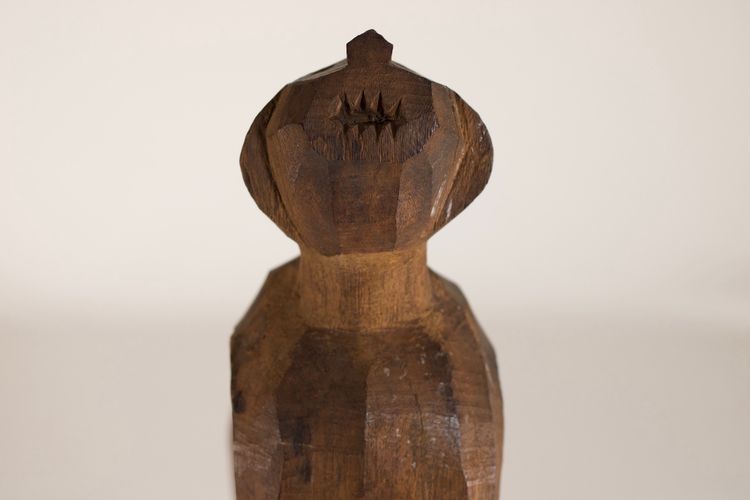 Figura del guardiano della scimmia Dayak Hapatong