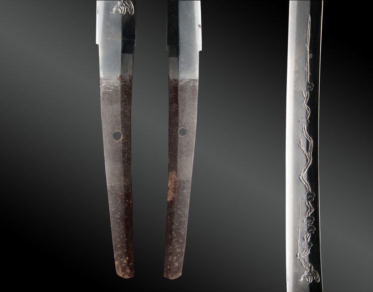 Spada giapponese, katana in shirasaya, koshirae, certificato NTHK. Giappone, fine EDO (era Kansei)