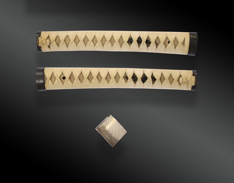Spada giapponese, katana in shirasaya, koshirae, certificato NTHK. Giappone, fine EDO (era Kansei)