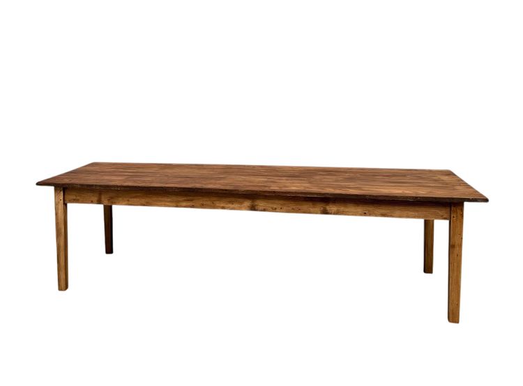 Grande table de ferme en pin, circa 1970