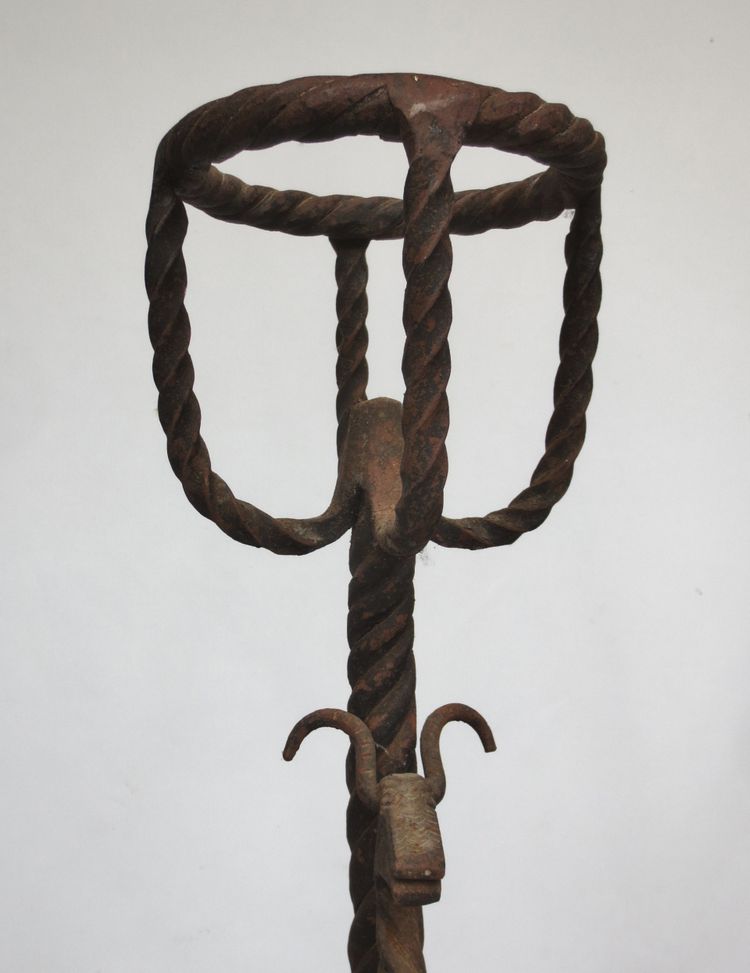 Pair of andiers, 19th century.