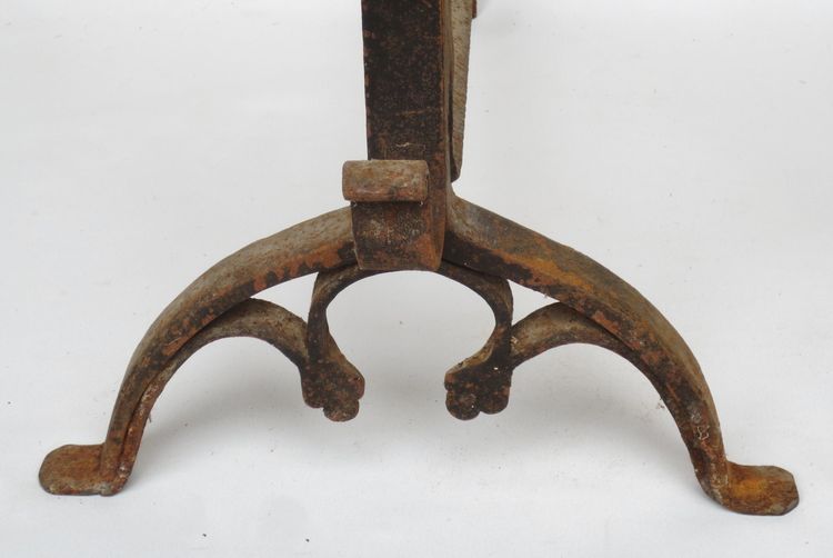 Pair of andiers, 19th century.