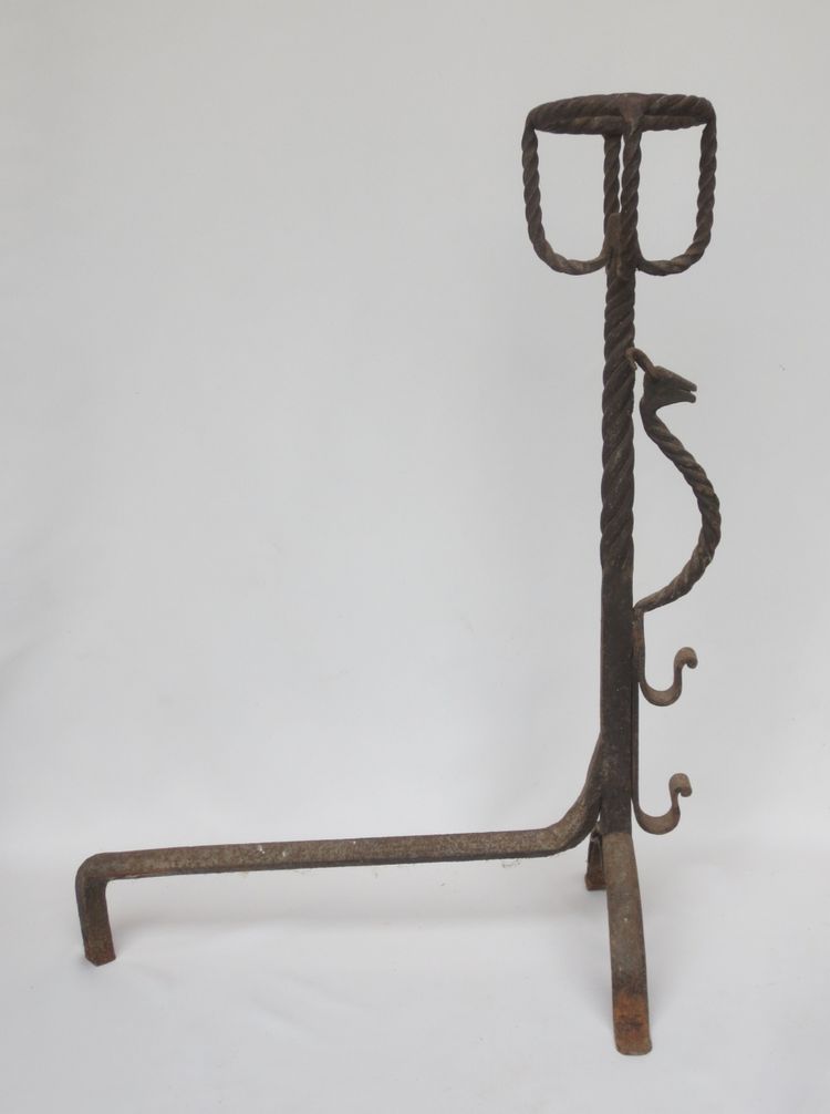 Pair of andiers, 19th century.