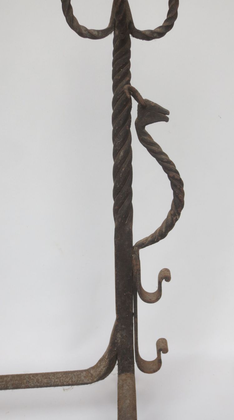 Pair of andiers, 19th century.
