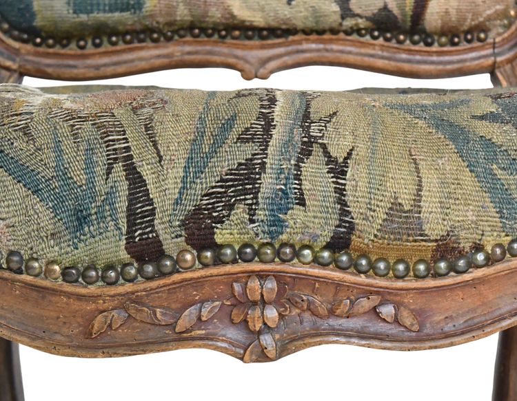 Poltrona cabriolet in stile Luigi XV con timbro MDLP di Martin Delaporte (morto nel 1756)