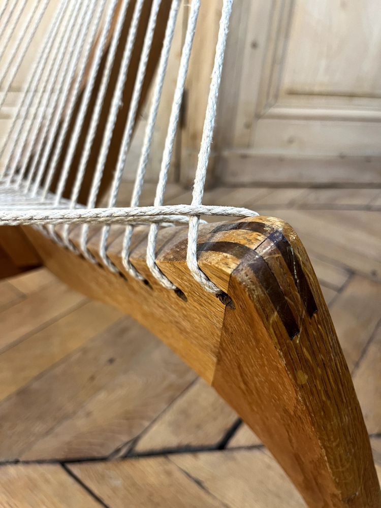 Sedia Harp Design scandinavo Edizione anni '70