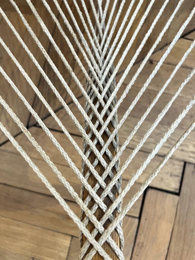 Sedia Harp Design scandinavo Edizione anni '70