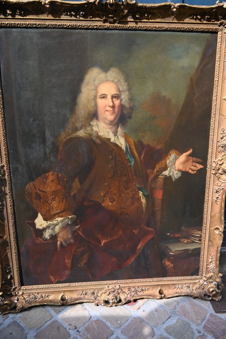 Largillière, important portrait of the Marquis de Vaucel