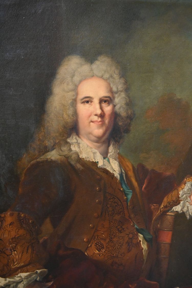 Largillière, important portrait of the Marquis de Vaucel
