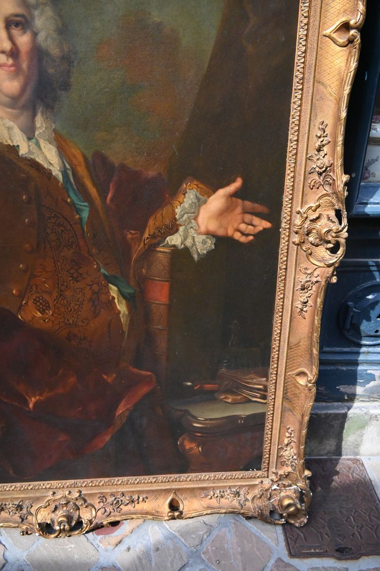 Largillière, important portrait of the Marquis de Vaucel
