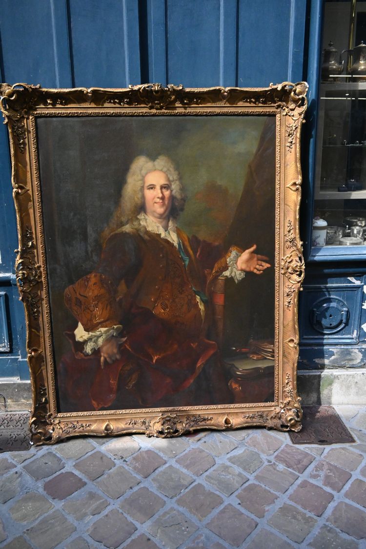 Largillière, important portrait of the Marquis de Vaucel