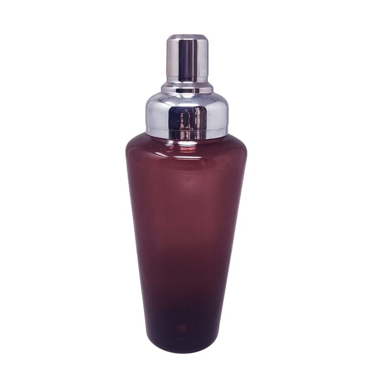 Superbe shaker violet des années 1970 en verre de Murano. Fabriqué en Italie.