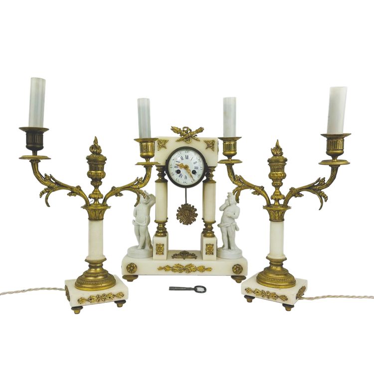 Large Louis XVI style fireplace surround