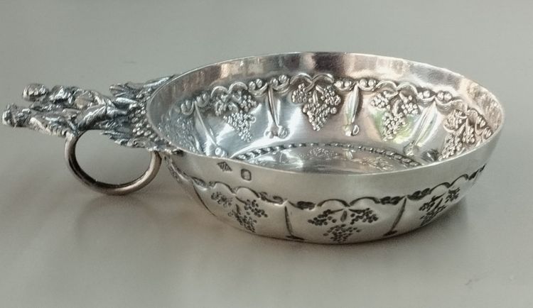 Tastevin in argento, orafo Marc Parrod, inizio XX secolo