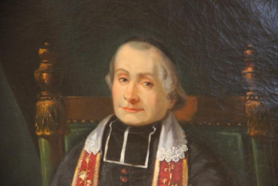 Ein Ölgemälde von 1890, das einen Priester darstellt