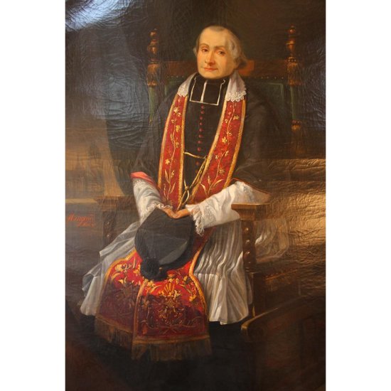 Ein Ölgemälde von 1890, das einen Priester darstellt