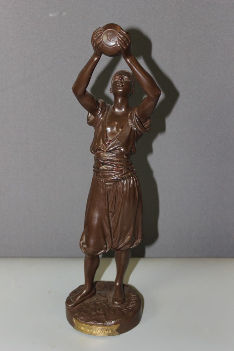 Bronze , Young Tunisian with a jug by Jean Didier Debut XIX