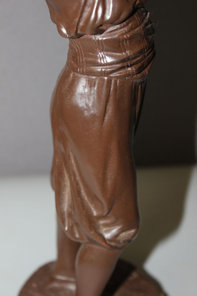 Bronze , Young Tunisian with a jug by Jean Didier Debut XIX