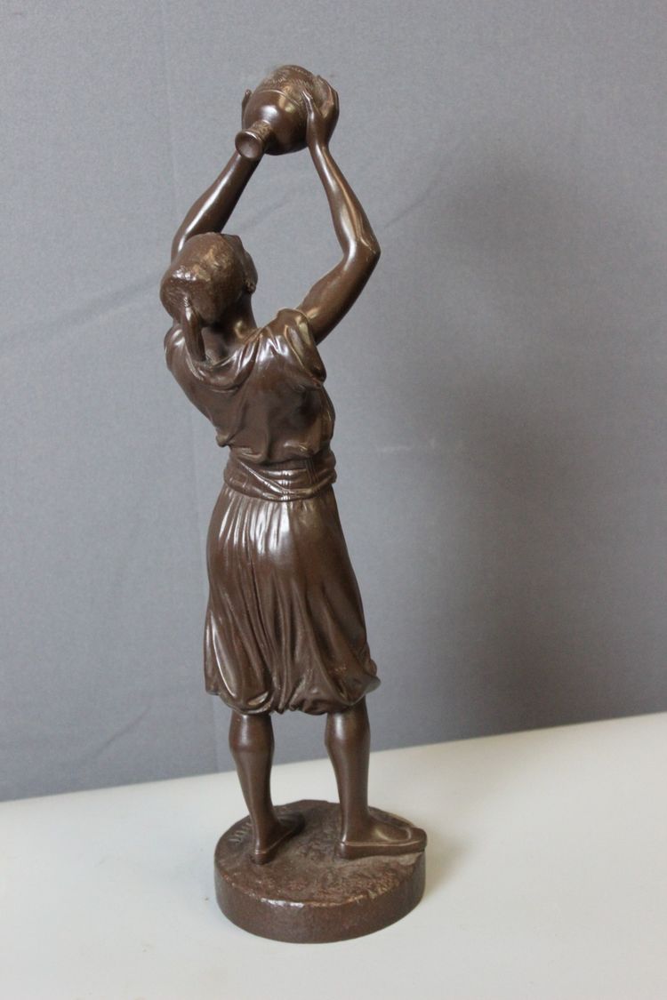 Bronze , Young Tunisian with a jug by Jean Didier Debut XIX