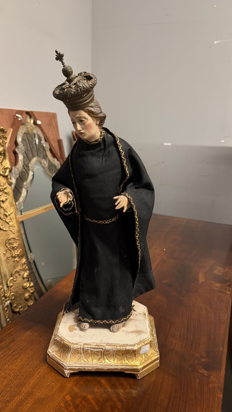 Sculpture ancienne de Sam Gabriel de Notre-Dame des Douleurs, XVIIIe siècle, 55x23x20cm