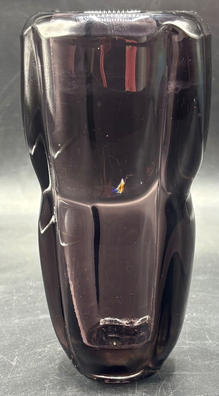 COLORED GLASS VASE