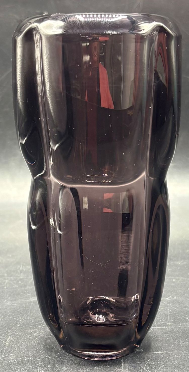 COLORED GLASS VASE