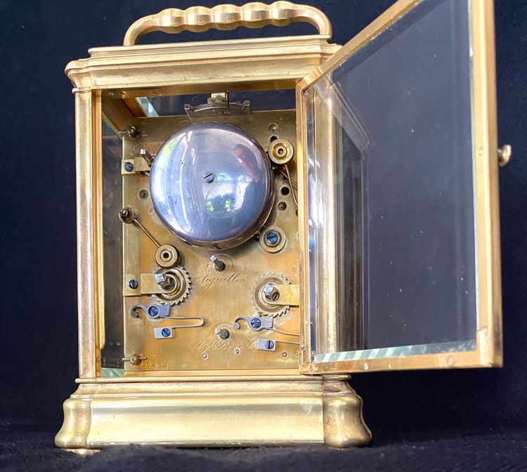 Carriage clock " grande sonnerie, petite sonnerie, silence " circa 1880