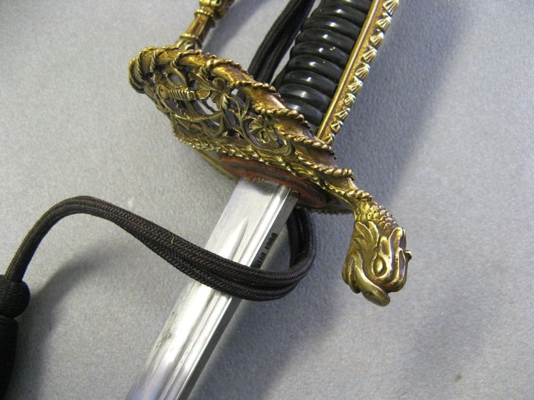 Naval officer's saber by Hostin.