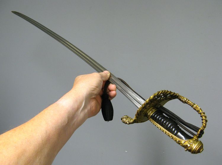 Naval officer's saber by Hostin.