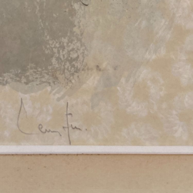 Leonor FINI zwei Kindergesichter Lithografie