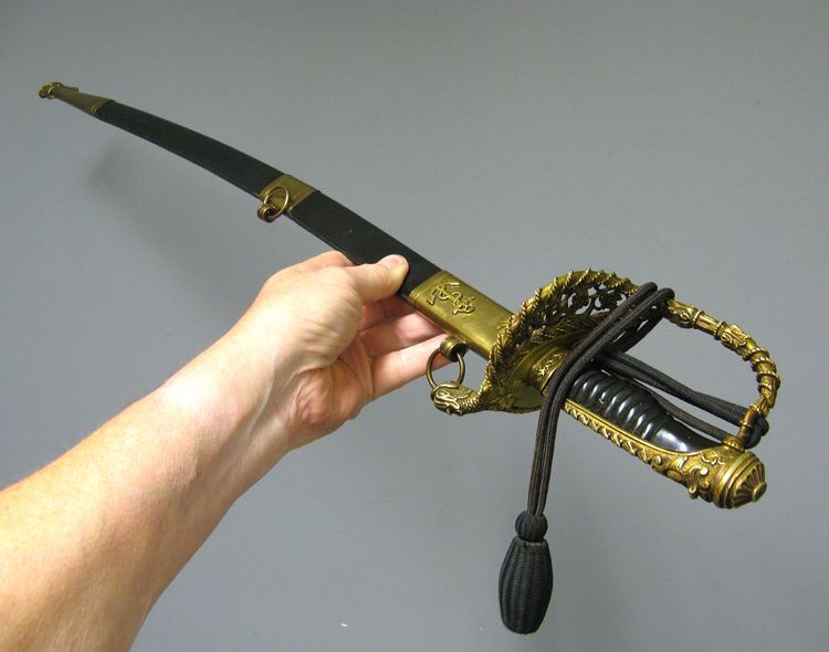 Naval officer's saber by Hostin.