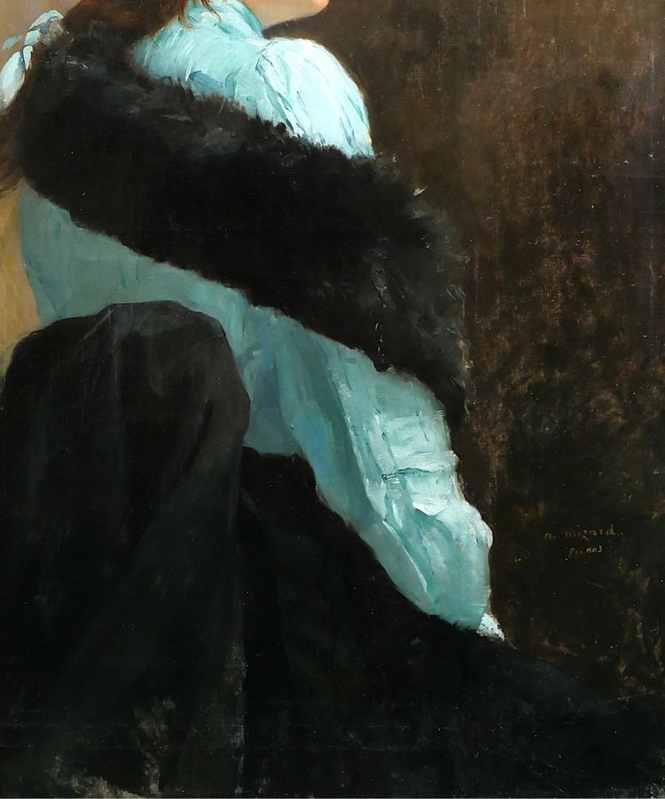 Alfred-Marie MISARD 1875-1914 Portrait de femme, tableau, 1903, impressionnisme Art Nouveau