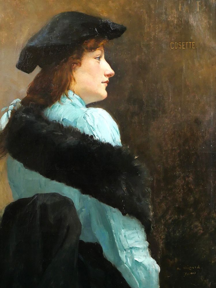 Alfred-Marie MISARD 1875-1914 Portrait de femme, tableau, 1903, impressionnisme Art Nouveau