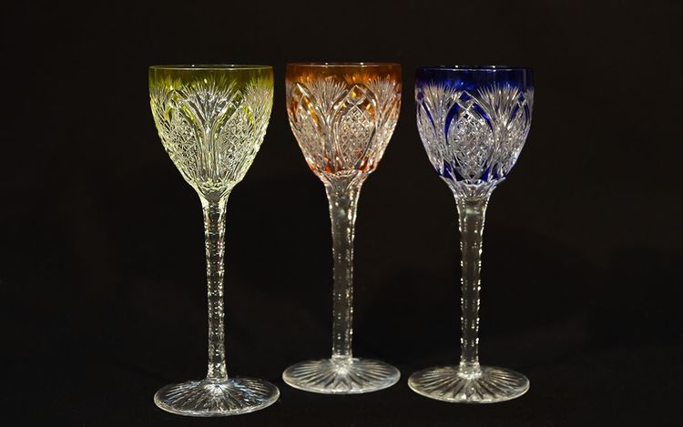 Set di 3 bicchieri Etzel, cristallo