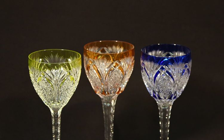 Set di 3 bicchieri Etzel, cristallo