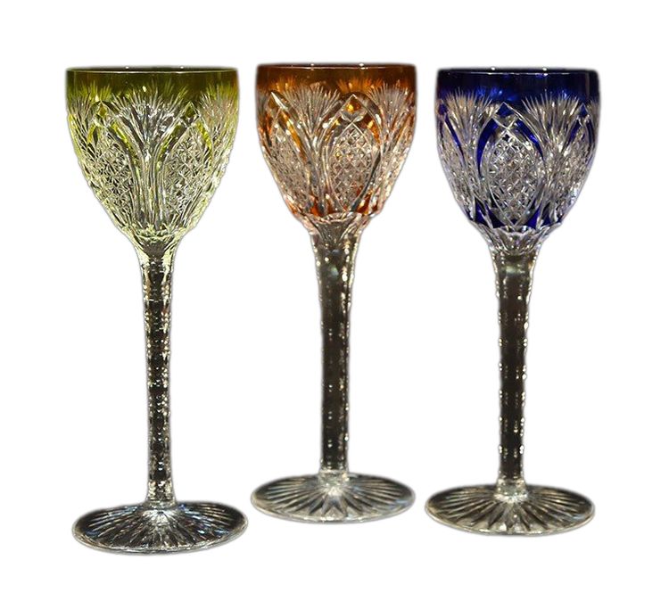Set di 3 bicchieri Etzel, cristallo