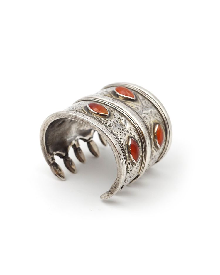 Bracciale turkmeno in argento sterling