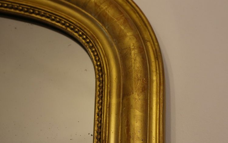 Specchio Luigi Filippo Legno dorato XIX secolo