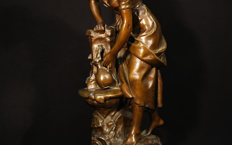 Scultura in bronzo firmata Louis Gossin