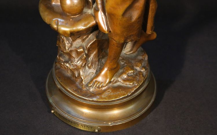 Scultura in bronzo firmata Louis Gossin