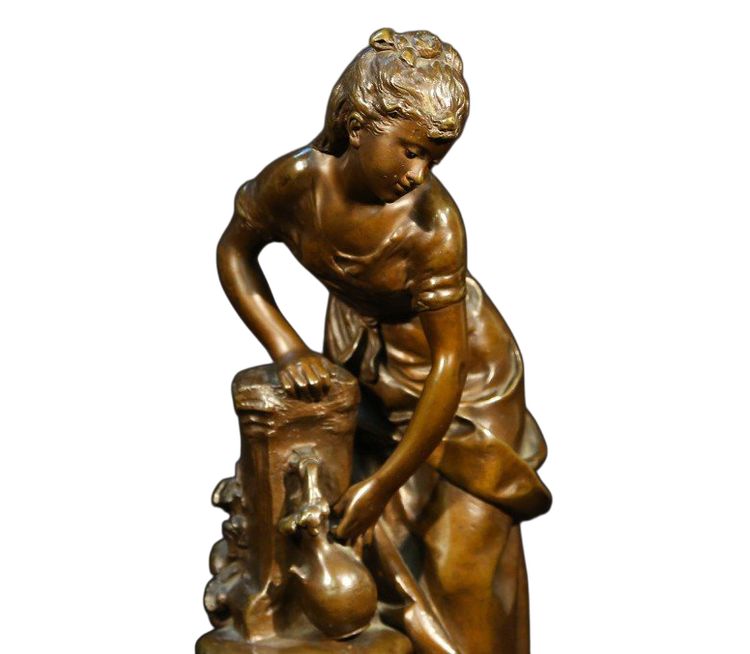 Scultura in bronzo firmata Louis Gossin