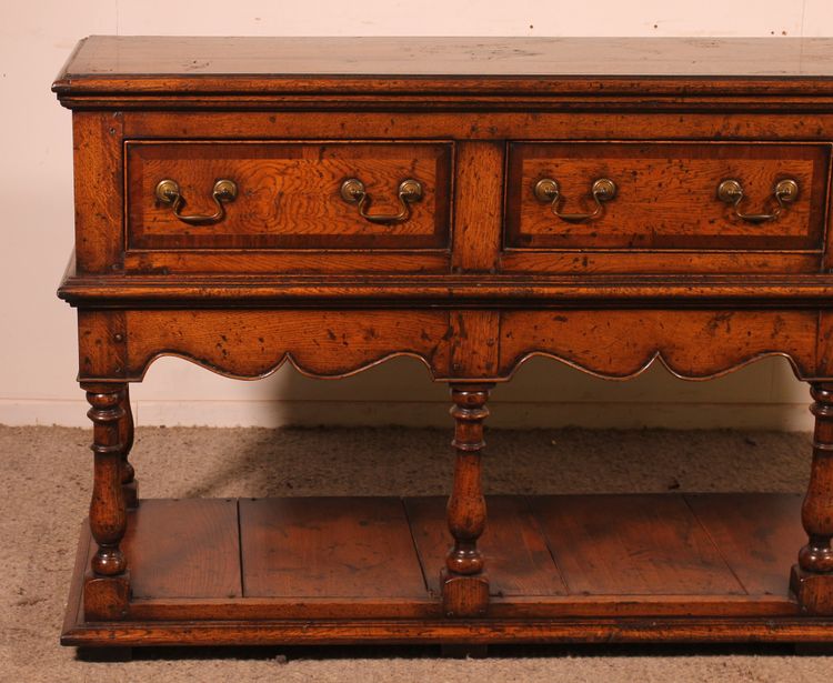 englische Konsole dit dresser Eichenbasis