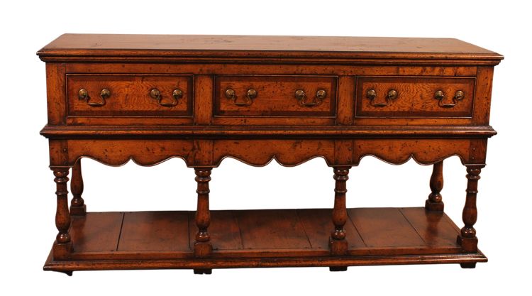 englische Konsole dit dresser Eichenbasis