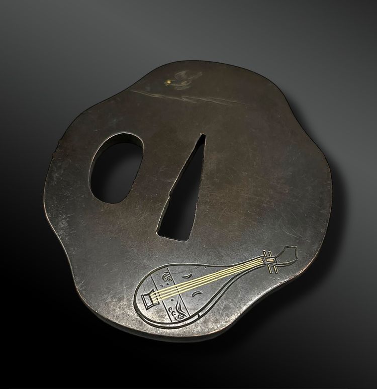 TSUBA Otafuku Mokko - Giappone - Periodo Edo (1603-1868)