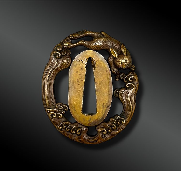 TSUBA Maru Gata - Japon - Période Edo (1603-1868)