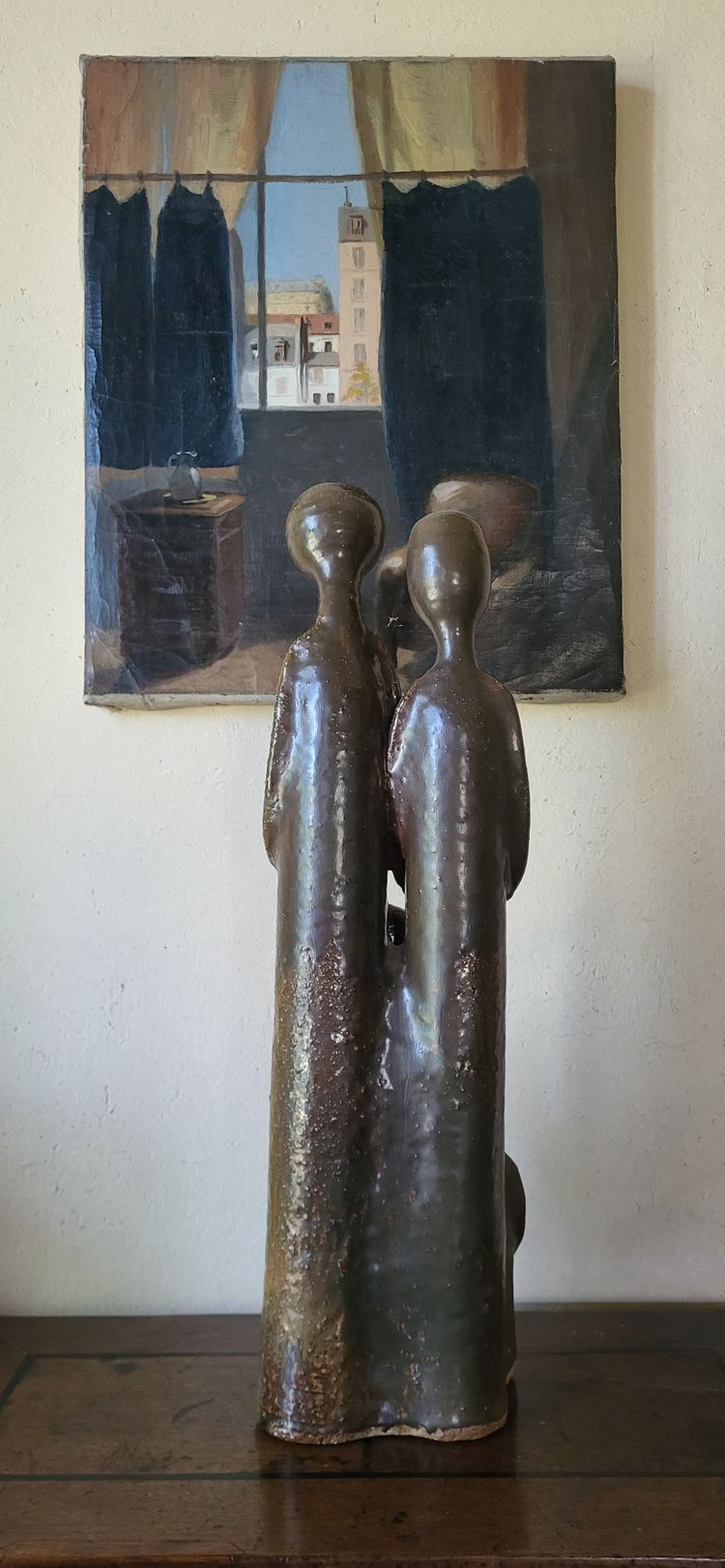 Sculpture en grès "La Famille" Maume, Héraud, Pereira, La Borne