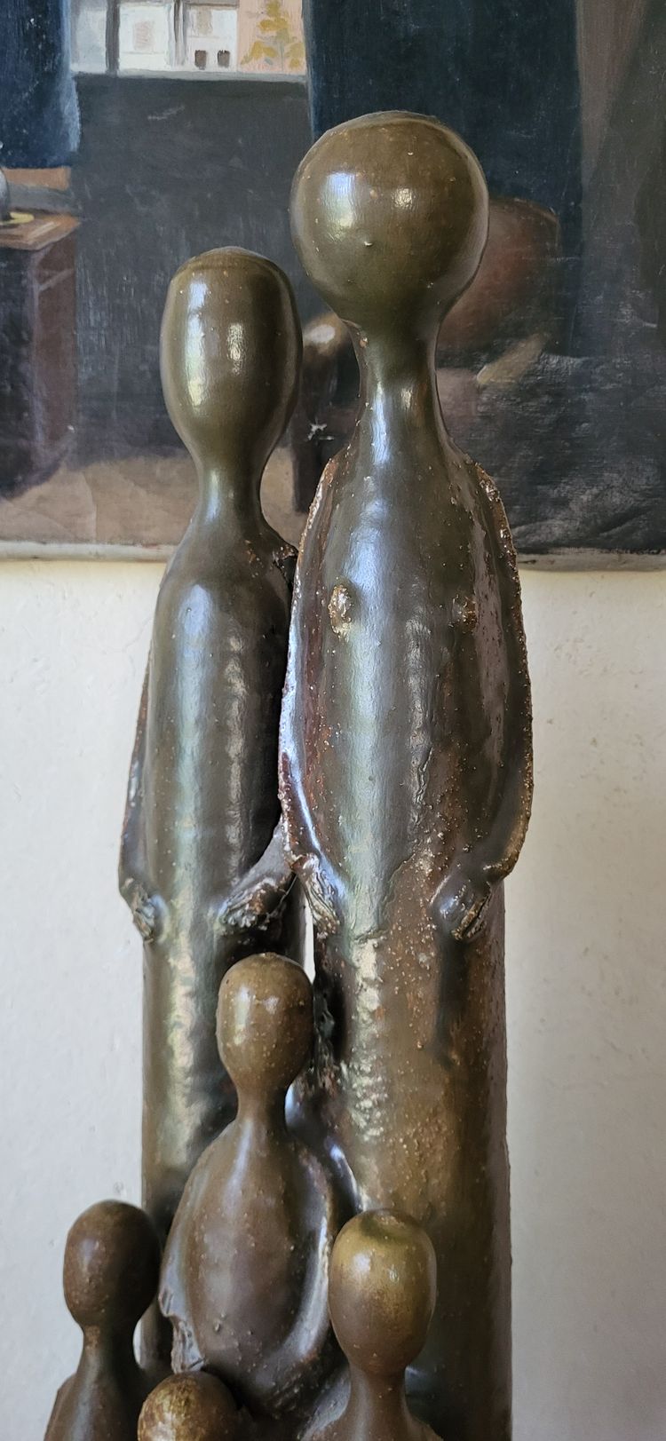 Sculpture en grès "La Famille" Maume, Héraud, Pereira, La Borne