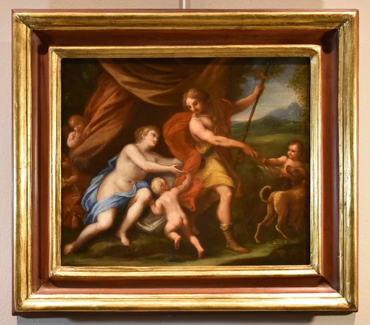 Giuseppe Bartolomeo Chiari (Rome 1654–1727), Venus With Adonis And Cupid