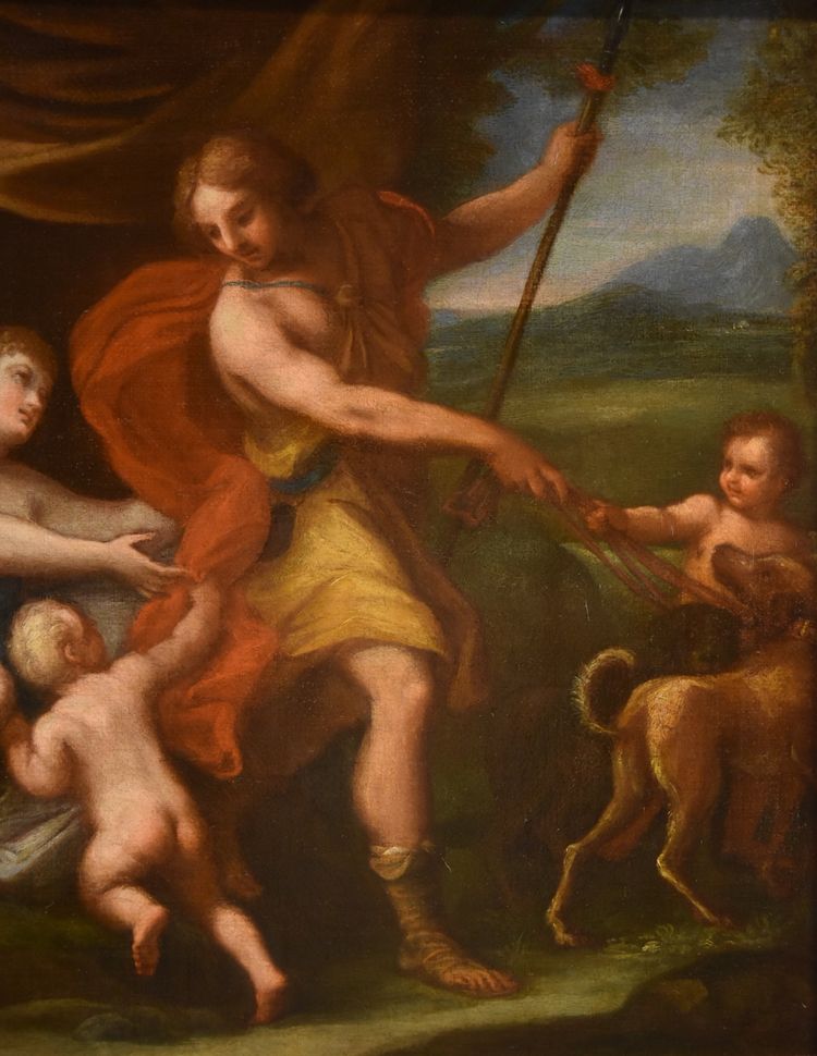 Giuseppe Bartolomeo Chiari (Rome 1654–1727), Venus With Adonis And Cupid